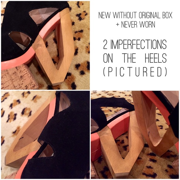 πDolce Vita || Black + Pink Cut Out Heels - Picture 4 of 4