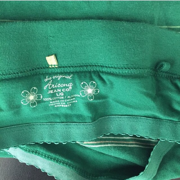 Arizona jean green striped tube shirt. - Picture 4 of 4