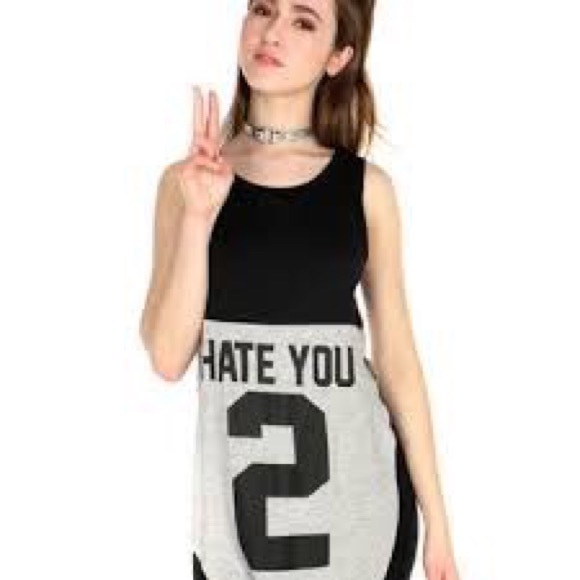 SHOP JEEN HATE YOU 2 tank top