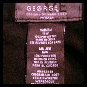 Plus size black soot skirt size 16W