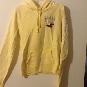 Yellow Hollister hoodie