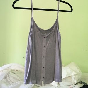 grey american eagle tank top