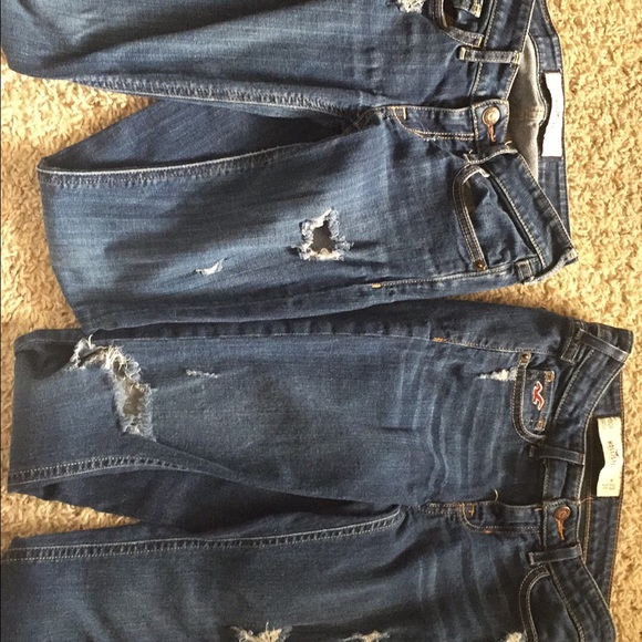 Hollister Factory distressed jeans (15$ a piece)