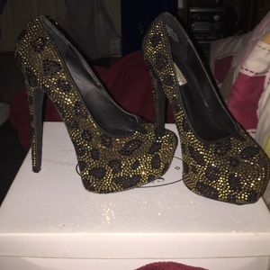 Steve Madden rhinestone leopard