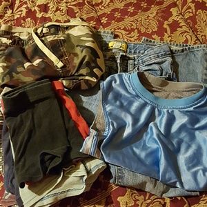 Boys play clothes lot