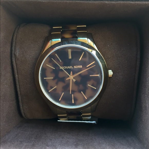 🚫SOLD🚫Tortoise and gold Michael Kors watch