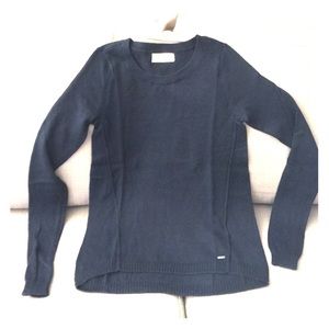 Hollister lightweight navy cotton sweater top S