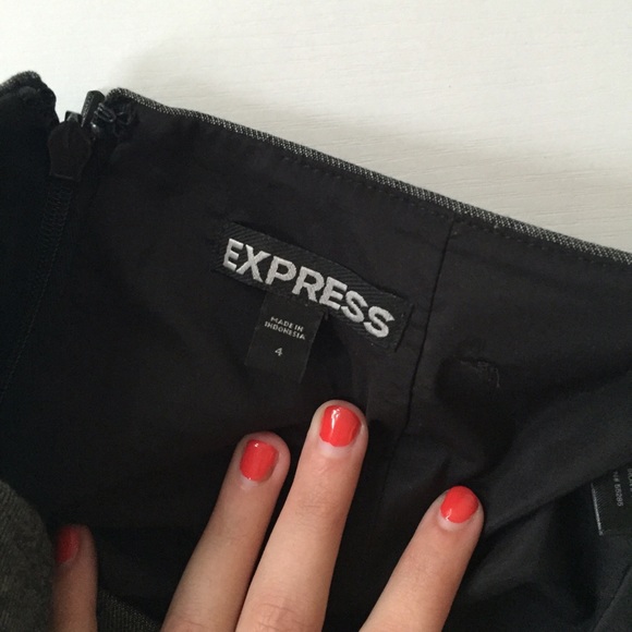 Gray Express Pencil Skirt