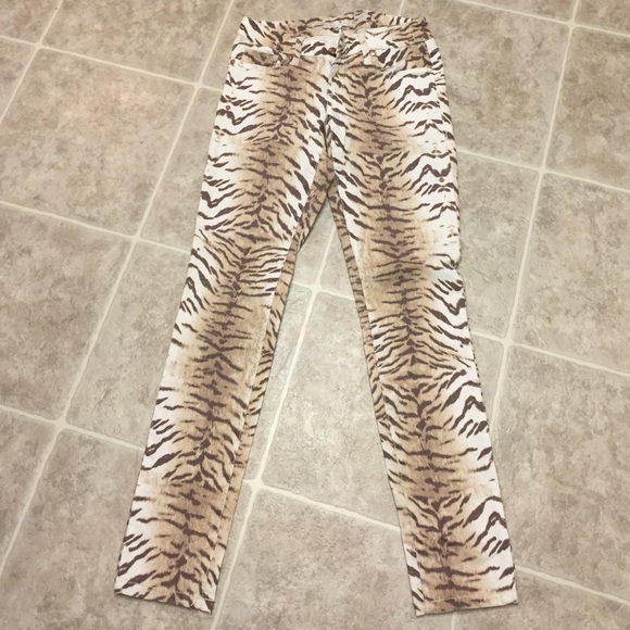 Seven Brand animal print skinnies - worn twice - Picture 1 of 3