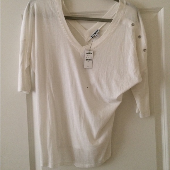 White v-neck