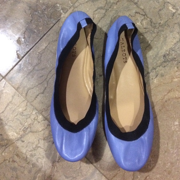 Blue ballet flats