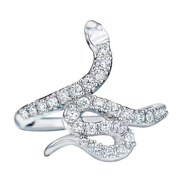 Sterling Silver Snake Ring - Many Sizes - New - Picture 1 of 1