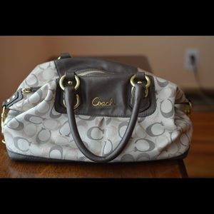 Brown Leather Coach Handbag