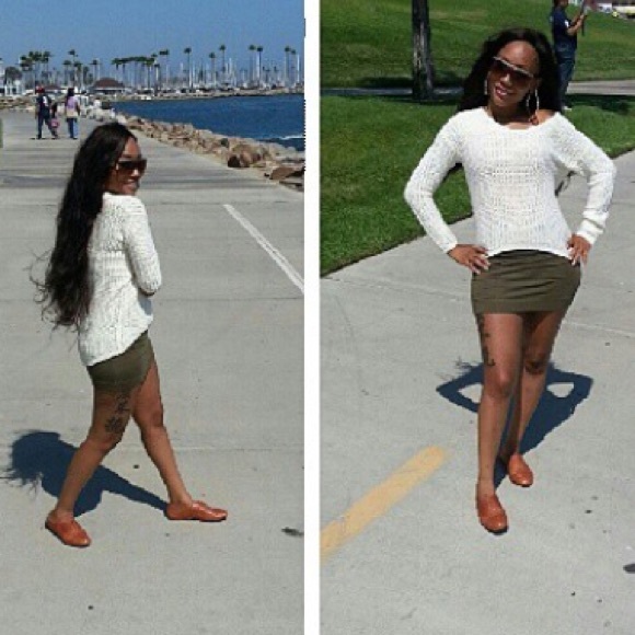 OLIVE GREEN SKIRT