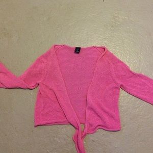 Fuschia Crop Cardigan