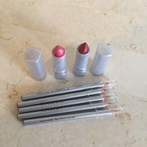 Lipstick 2 deferent color with 5 eye pencil