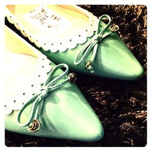 Darling Light Green Patent Flat
