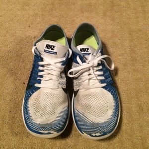 Nike flyknit 4.0 2014 blue/white