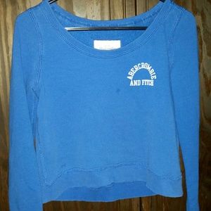 Royal blue cropped sweater