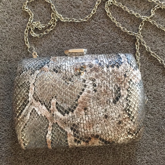 Gorgeous Snake Skin design clutch purse