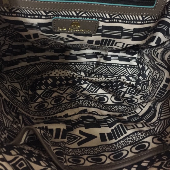 NWT Grey w/Teal Trim Medium Tote - Picture 4 of 4