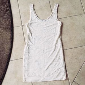 Forever 21 textured white bodycon dress