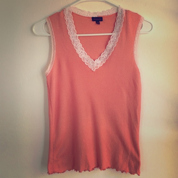 Like new SHAMELESS coral stretch top