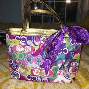 Coach designer purse