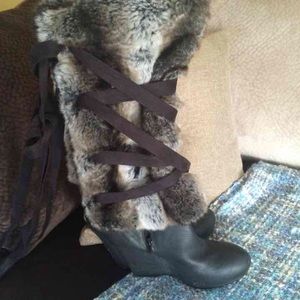 NWOT ALDO Fur Boots