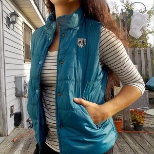 Teal American Eagle Autumn/Winter Vest
