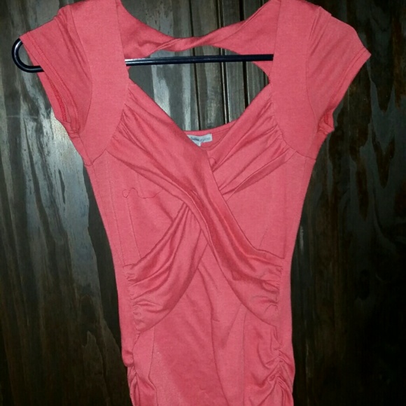 Dressy sunset orangy pink t-shirt