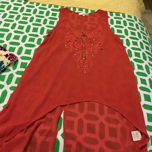 High-low tank top