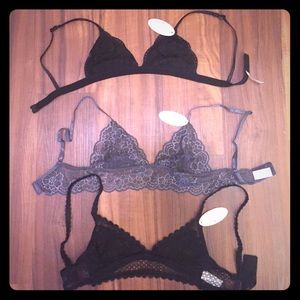 Set of 3 bralettes
