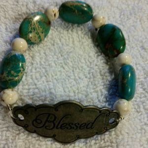 Turquoise/white turquoise Blessed bracelet