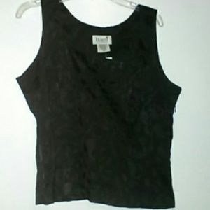 Black sleeveless top