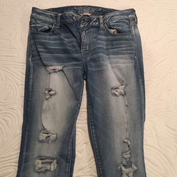 Super stretch ripped jeggings