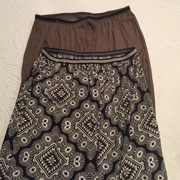TWO maxi skirts