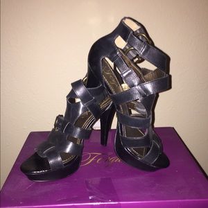 Fergie Pepper - Strappy Heels - Black