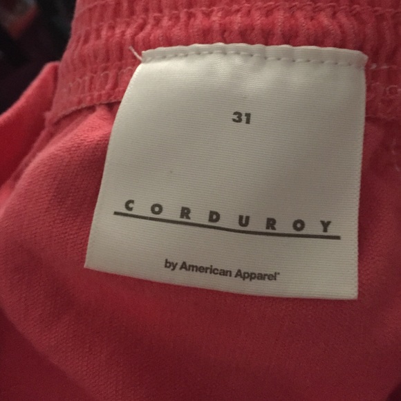 American Apparel pink corduroy shorts - Picture 2 of 2