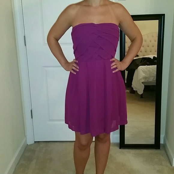 Express strapless party dress