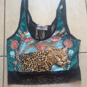 Out from under crop top