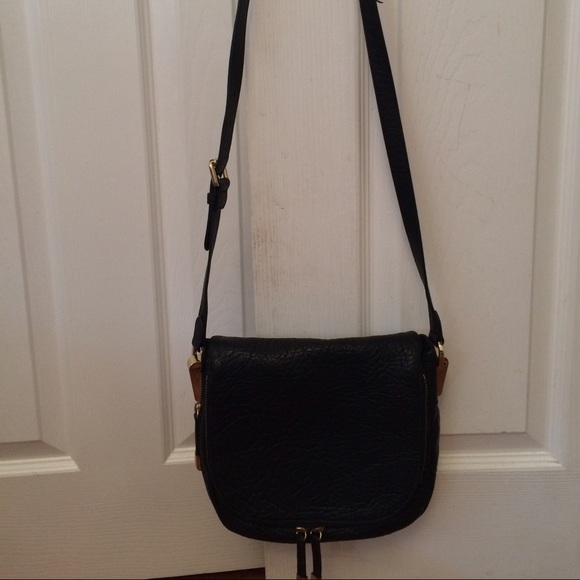 Vince Camuto Black Leather Crossbody Bag
