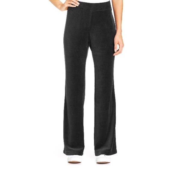 Bootcut-Leg Active Velour Pants