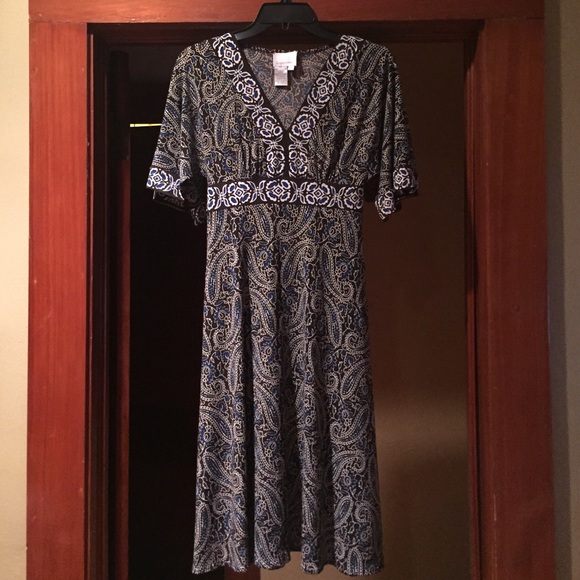 paisley a-line dress