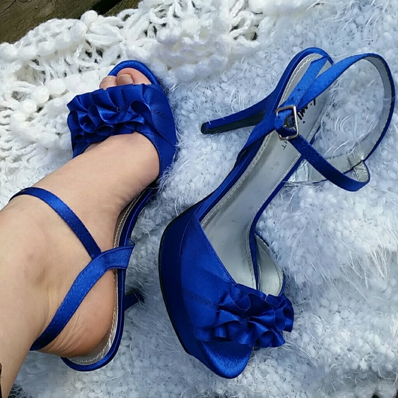 Prom shoes, Royal blue, Size 8.5