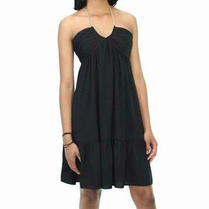 Rachel Roy Black Halter Dress w/ Gold Chain Sz 6
