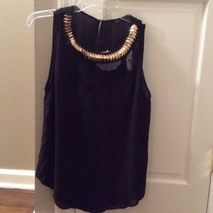 Ark and Co black top with gold neck