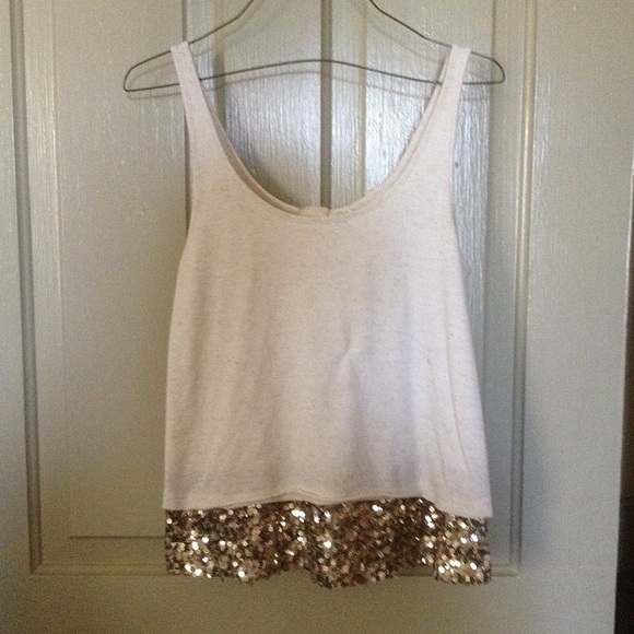 sequin bottom tank top