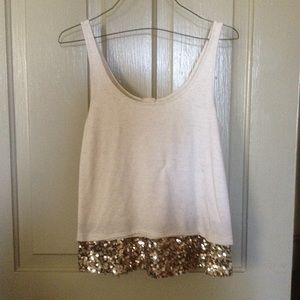 sequin bottom tank top