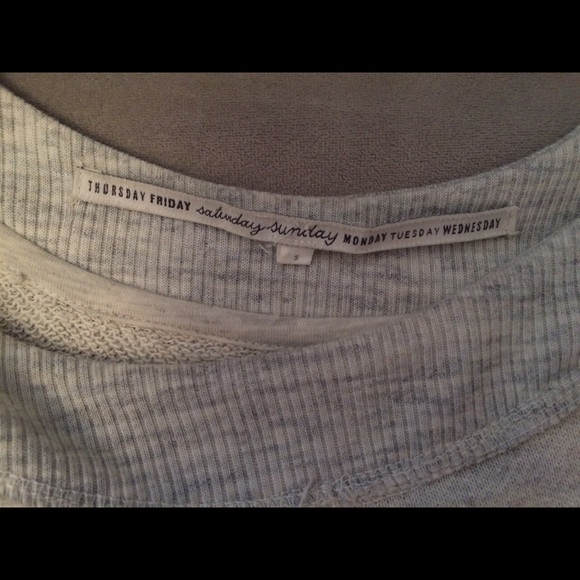 Anthropology Light Grey Fleece Dress size small - Picture 3 of 3